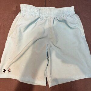 Boys’ Under Armour Light Blue Athletic Shorts – Youth Large, Dri-Fit